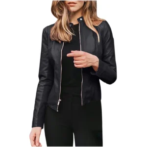 Silzz Women's Faux Leather Jackets Clearance Fashion